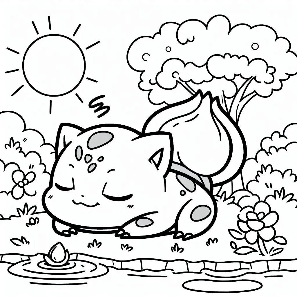 37 Bulbasaur Coloring Pages For Kids - Free PDF Printables