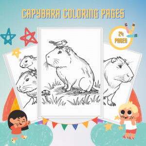 Capybara Coloring Pages