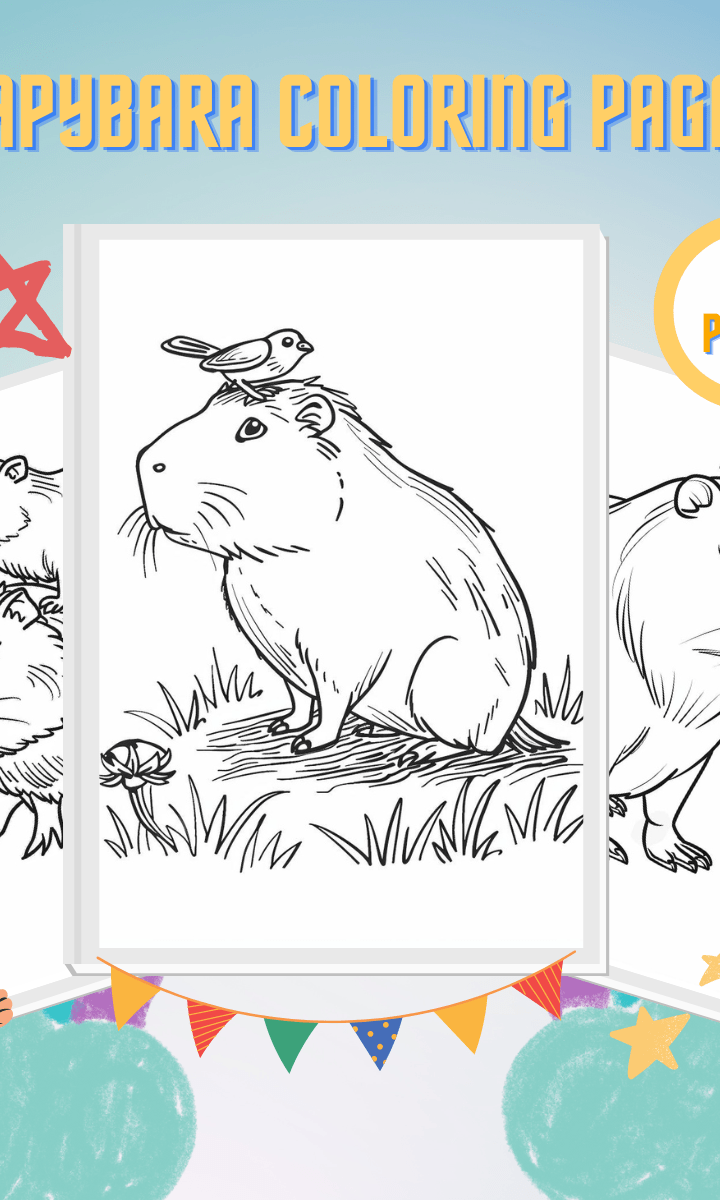 Capybara Coloring Pages Thumb