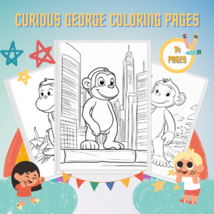 Curious George Coloring Pages