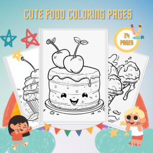 Cute Food Coloring Pages