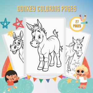 Donkey Coloring Pages