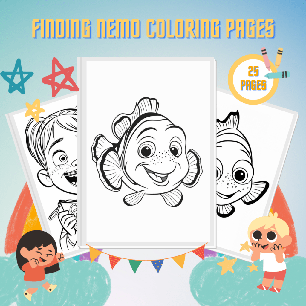 26 Dibujos de Buscando a Nemo para colorear | Imprimibles PDF gratuitos