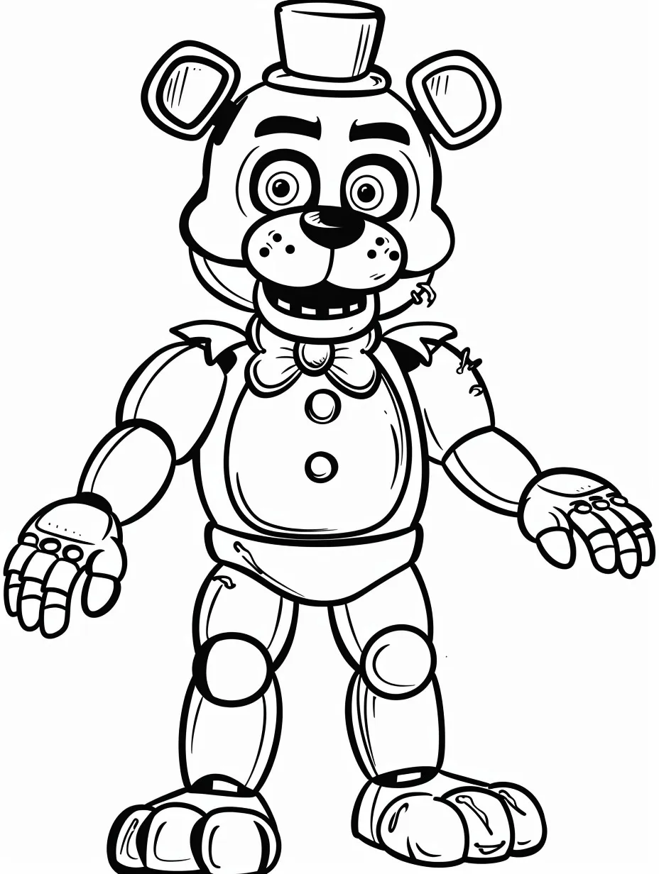 23 Dibujos de Five Nights at Freddy's Para Colorear - SSColoring