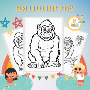 Gorilla Coloring Pages