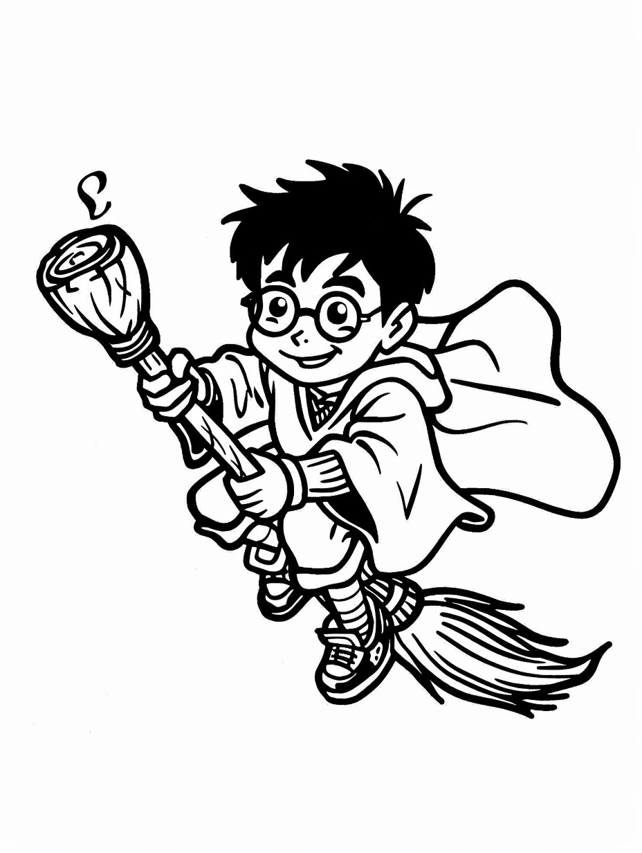 desenho para colorir do harry potter