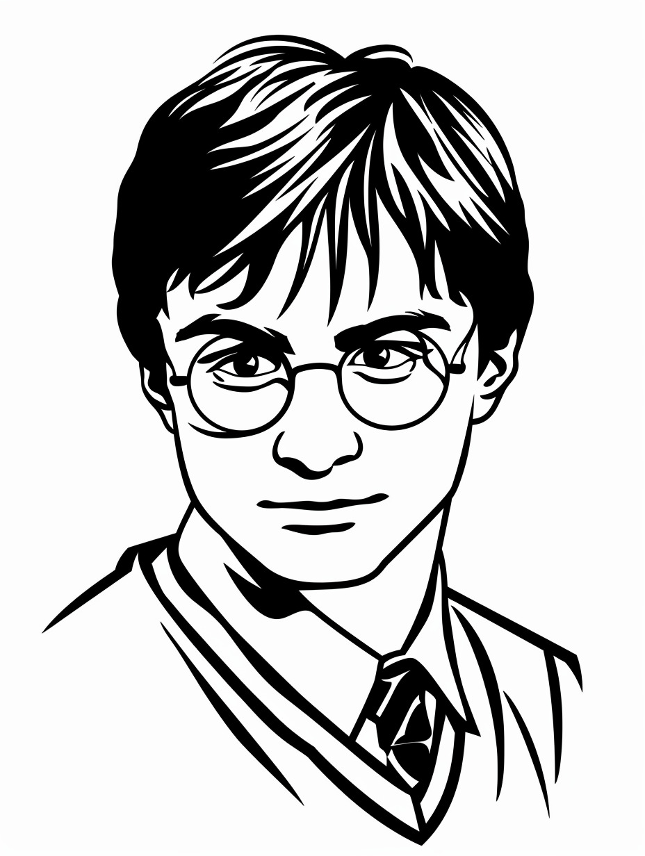 harry potter desenho para colorir