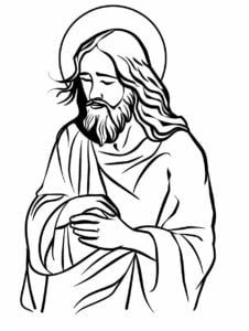 29 Isus de colorat: Doodles divin pentru copii