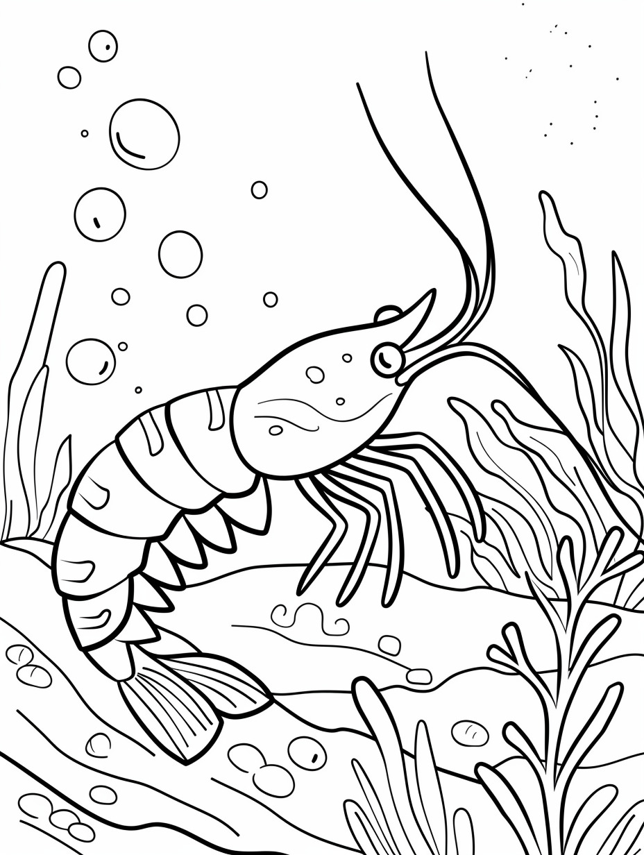Shrimp Coloring Pages 19 Shrimp cards coloring pages 3