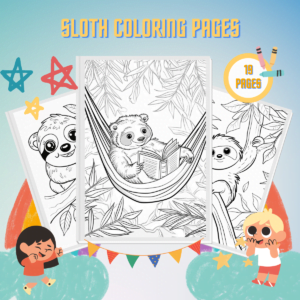 Sloth Coloring Pages