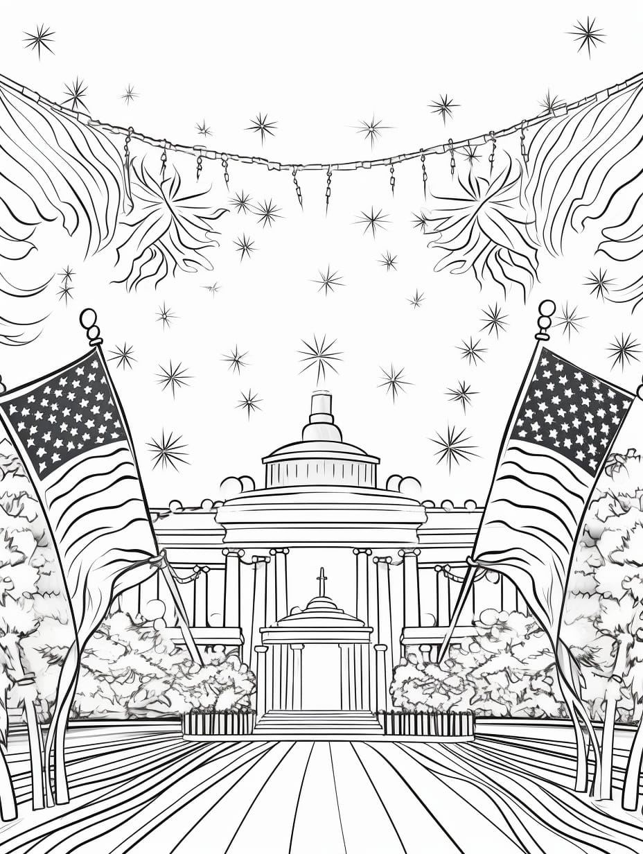 4th of July Coloring Pages 14 update 4th of July coloring pages to print