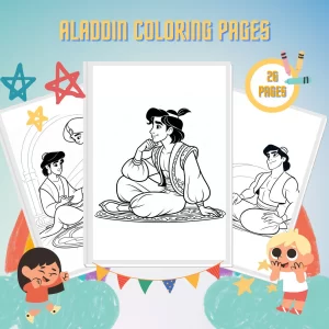 Aladdin Coloring Pages