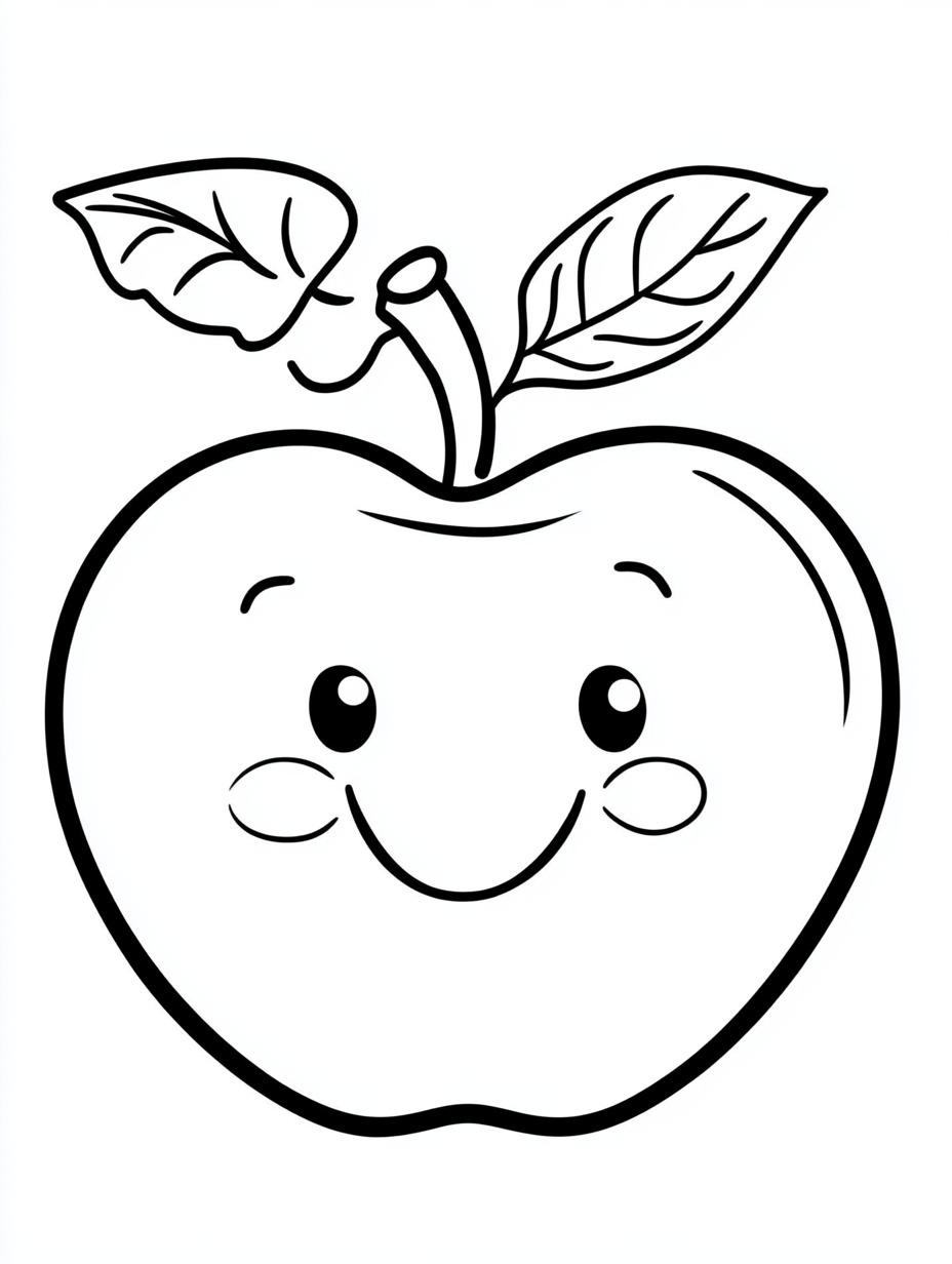 24 dibujos de manzanas para colorear | Descarga e impresión gratuitas para niños