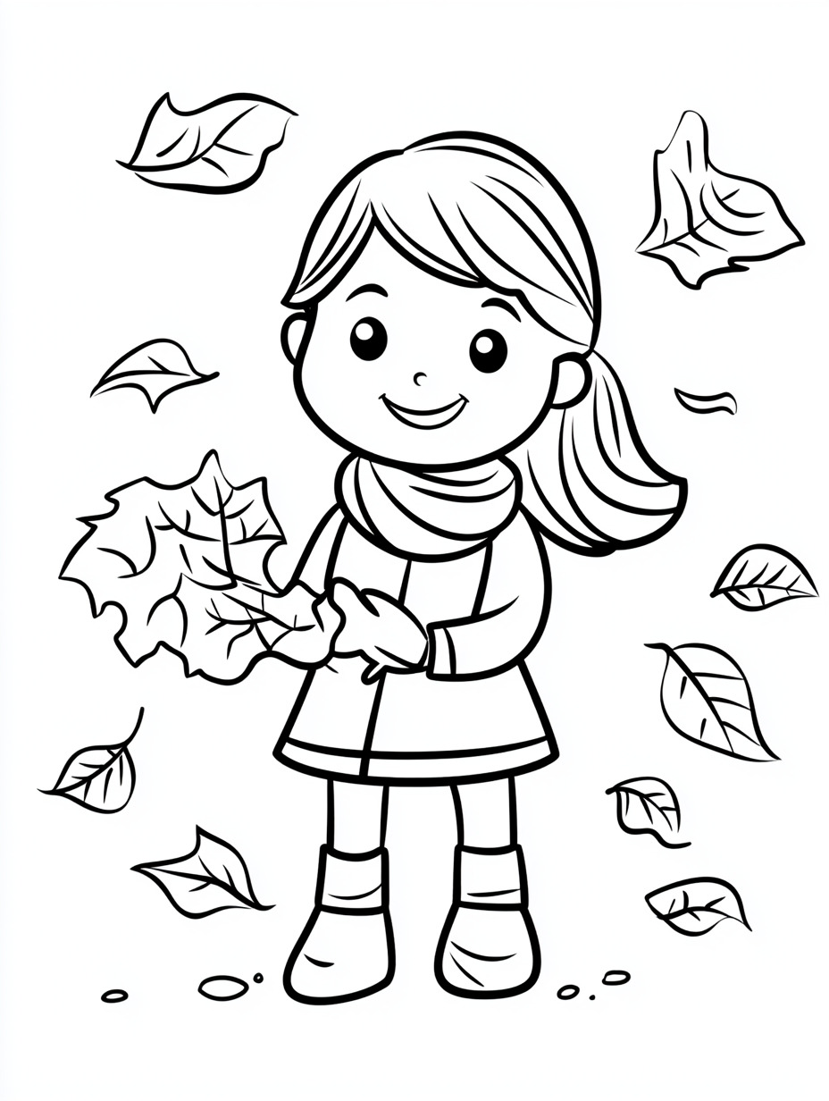 hard Autumn coloring pages 1