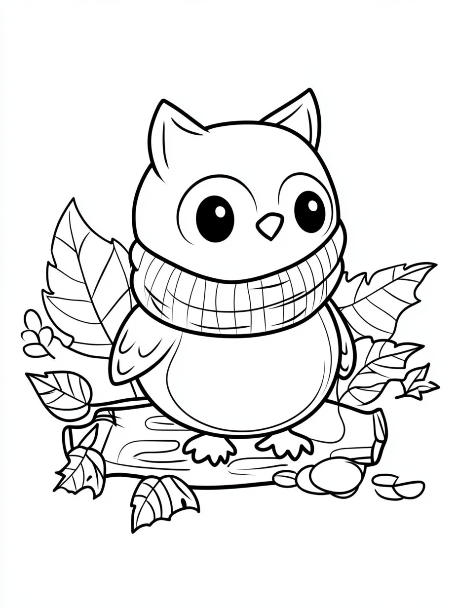 Autumn adult coloring pages