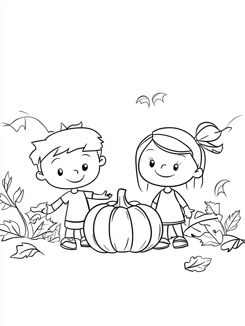 Autumn coloring pages free printable 1