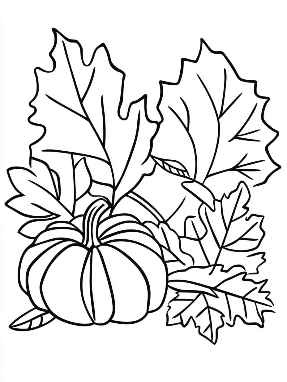 free Autumn coloring pages