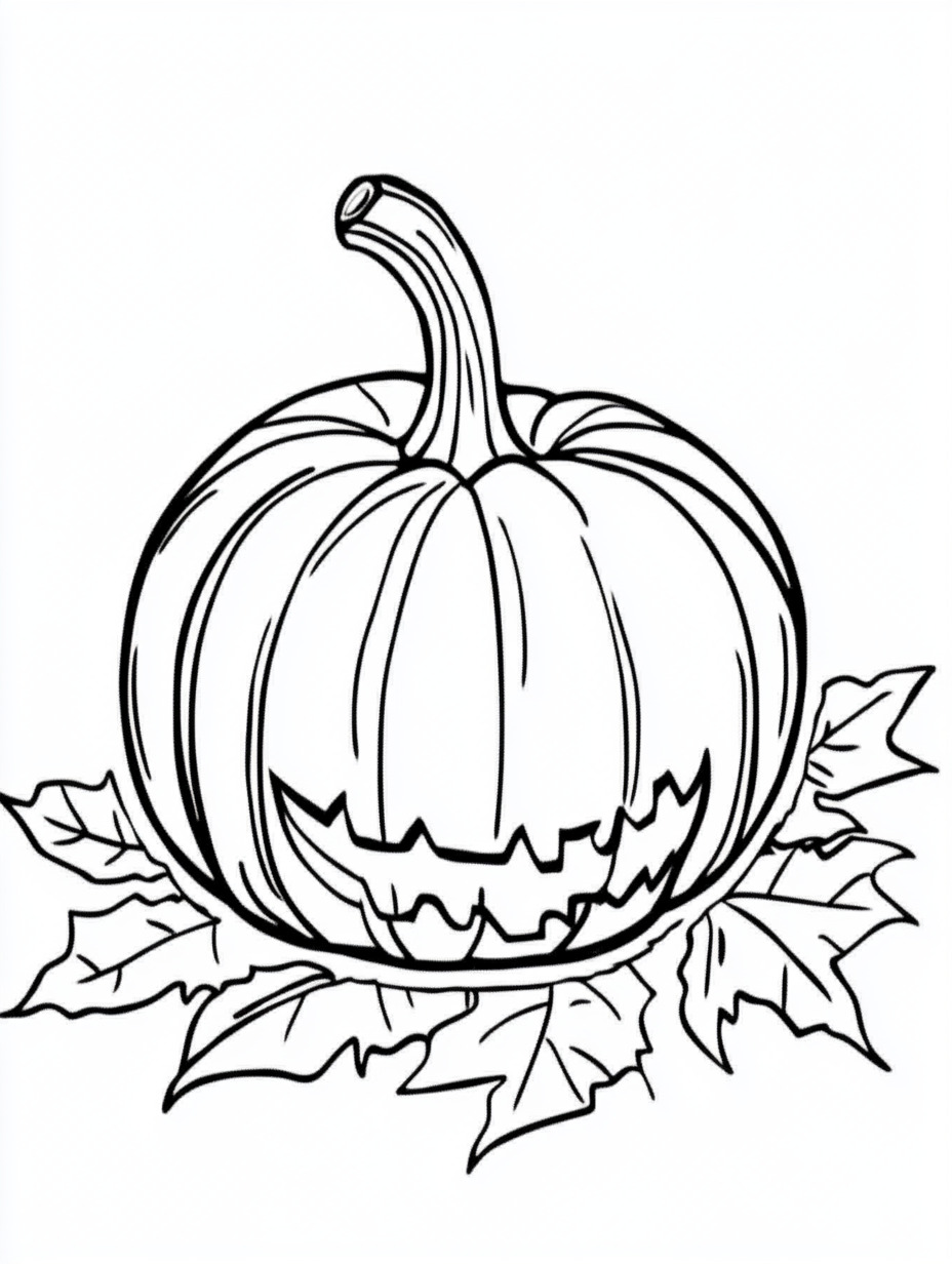 hard Autumn coloring pages