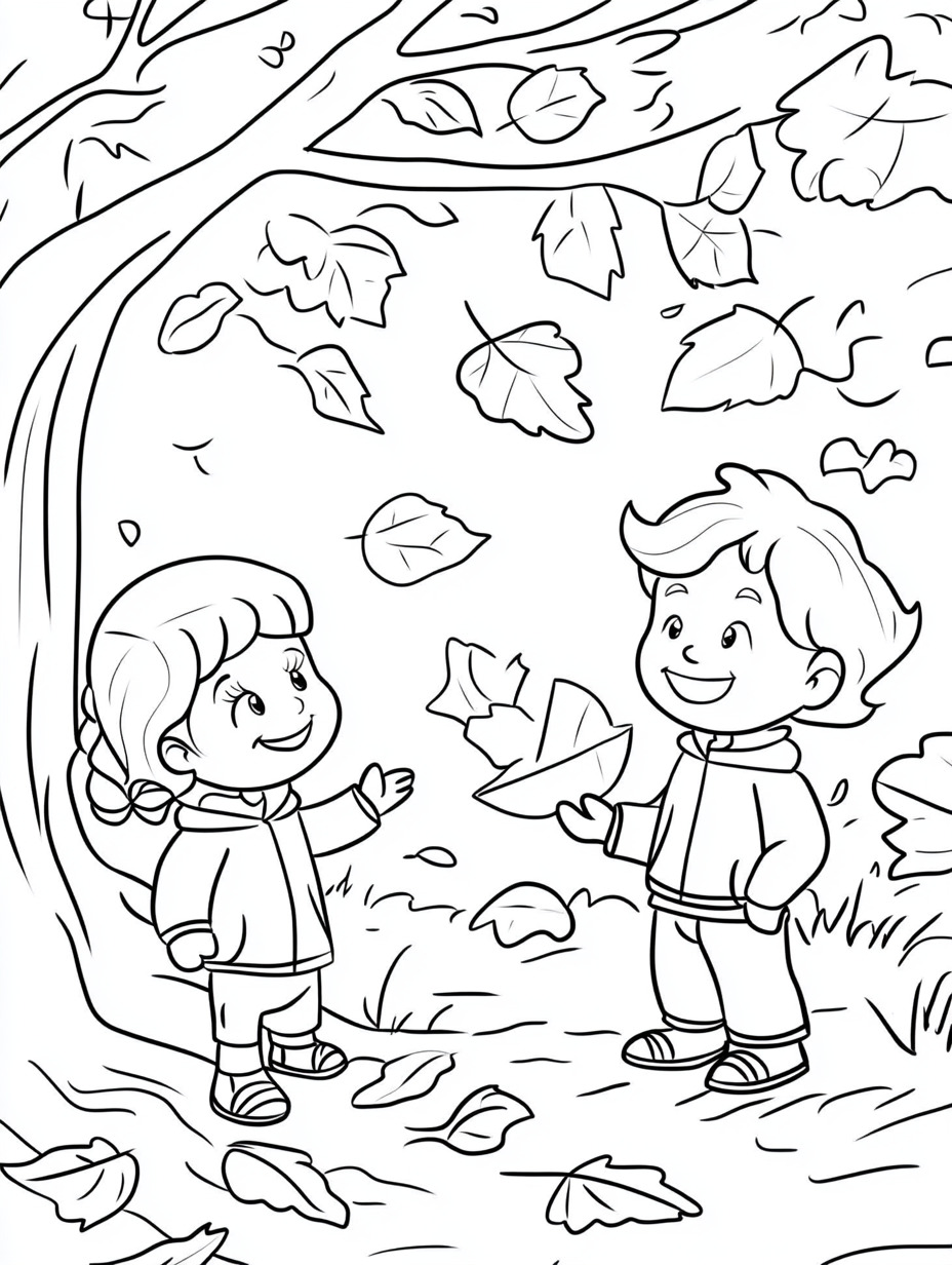 coloring Autumn pages 1