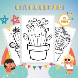 Cactus Coloring Pages