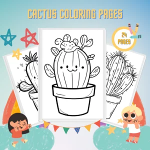 Cactus Coloring Pages thumbnail