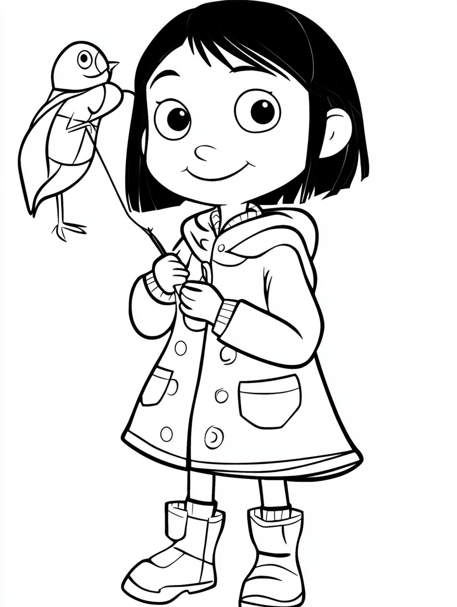 coraline desenho para colorir