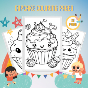 Cupcake Coloring Pages