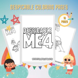 Despicable Me 4 Coloring Pages