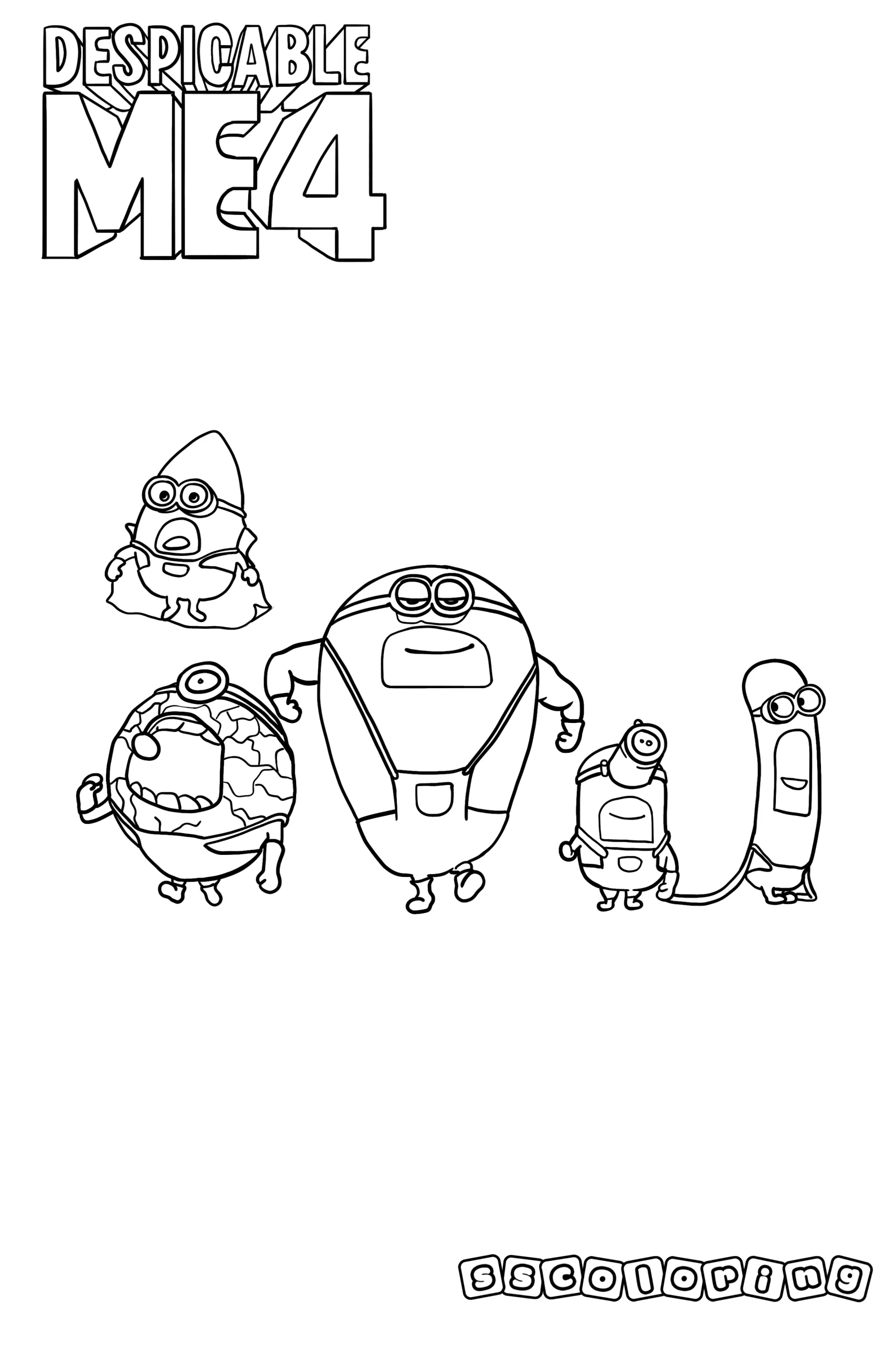 17 Dibujos de Despicable Me 4 para colorear | ¡Imprimible y divertido gratis!