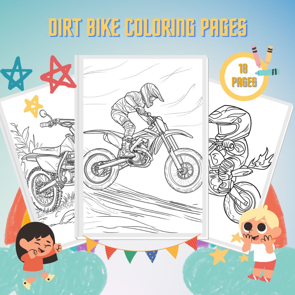 19 Dirt Bike Coloring Pages | Free Download And Pintables