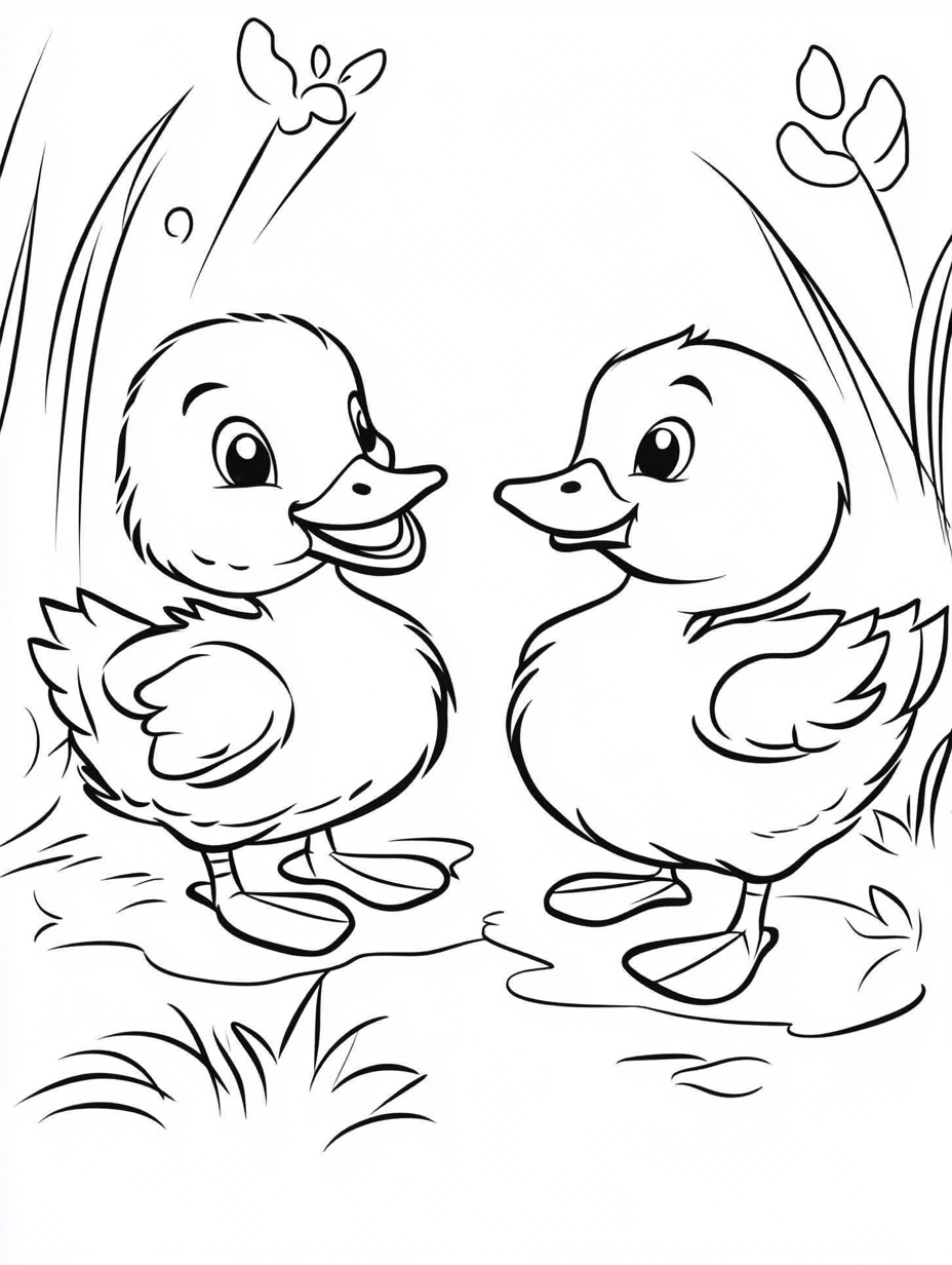35 dibujos de pato para colorear | Descarga gratuita e imprimible para niños