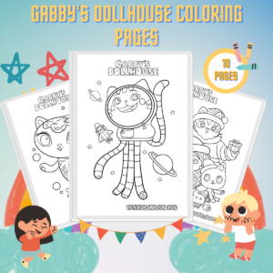 Gabby’s Dollhouse Coloring Pages