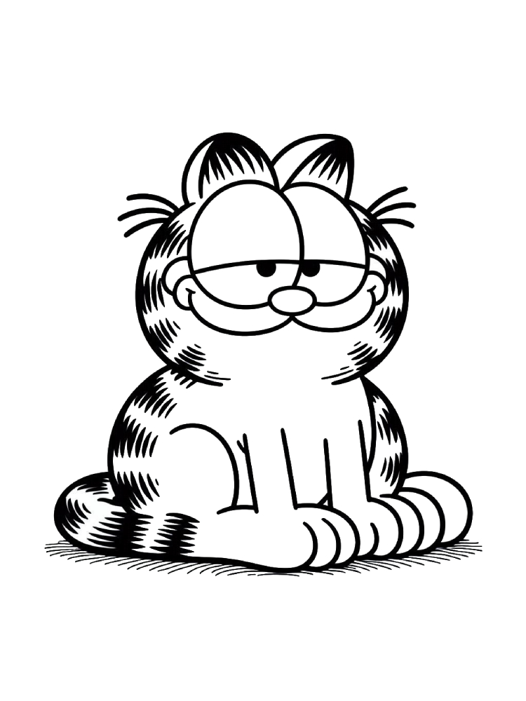 garfield coloring page