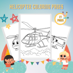 Helicopter Coloring Pages