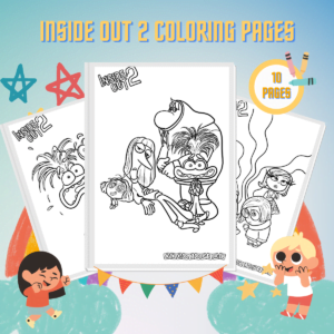 Inside Out 2 Coloring Pages thumbnail