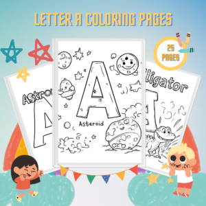 Letter A Coloring Pages