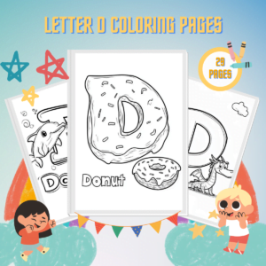 Letter D Coloring Pages