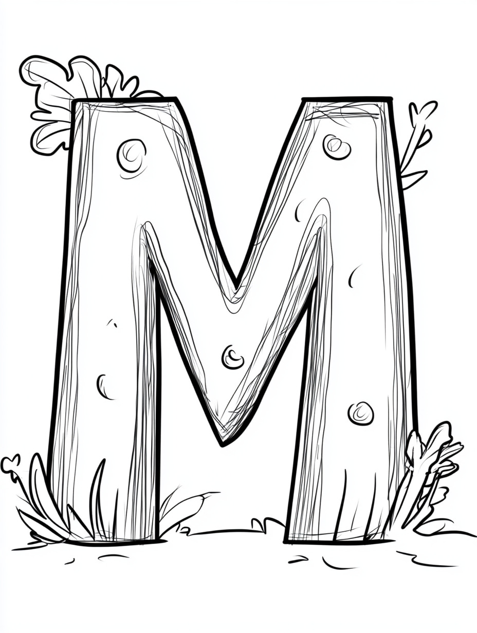 Disegni Fantasiosi Della Lettera M