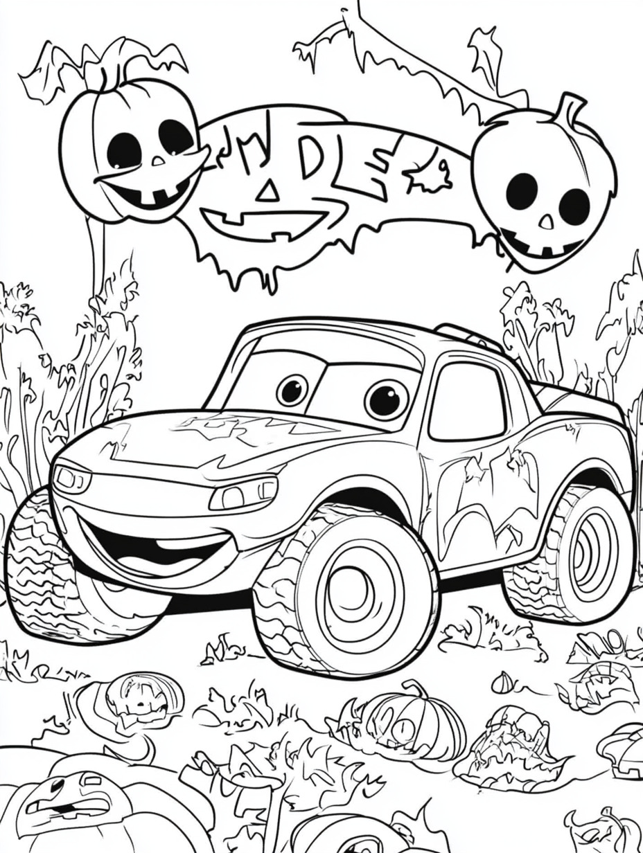 mcqueen coloring page