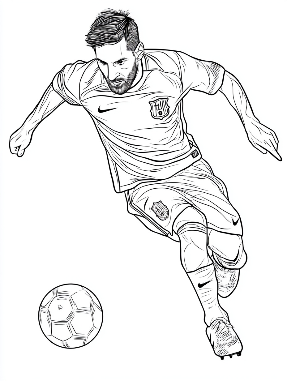 12 Messi Coloring Pages | Free Printables & Online Fun