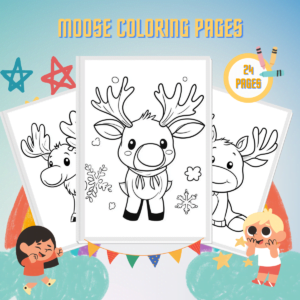 Moose Coloring Pages