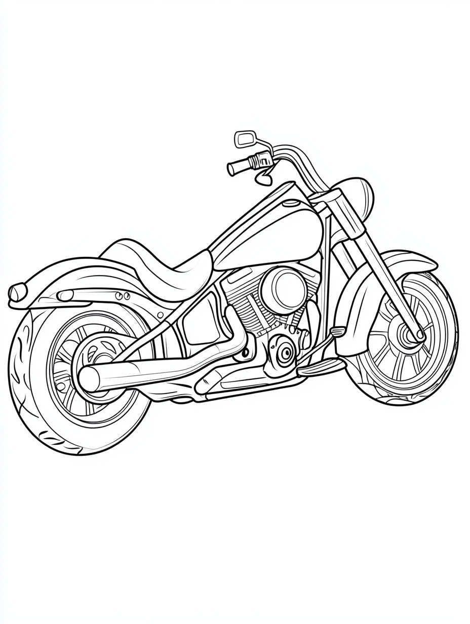 Motorcycle Coloring Pages 14 printable coloring pages Motorcycle