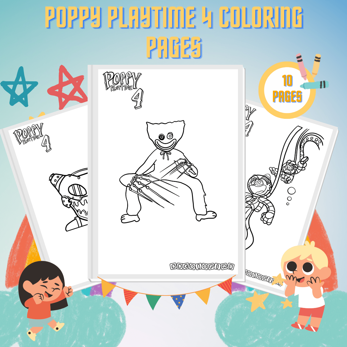 11 Disegni Poppy Playtime 4 Da Colorare | Stampabili Gratuiti