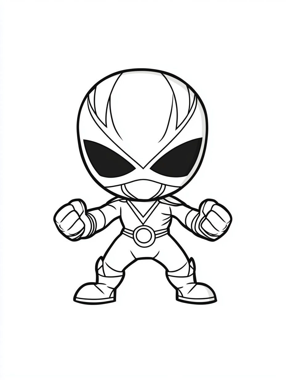 Power Ranger Coloring Pages 23 grinch cute Power Ranger coloring pages