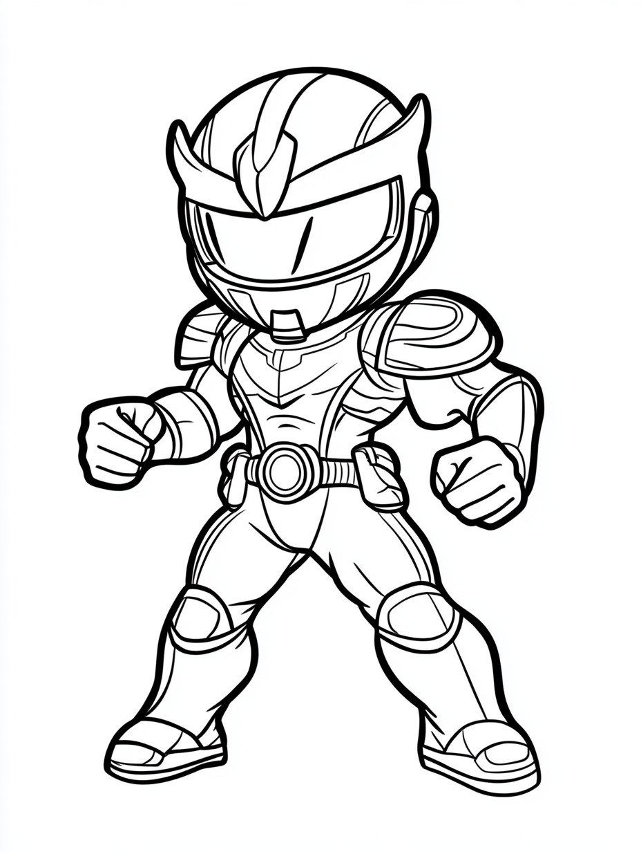 desenho para colorir do power rangers