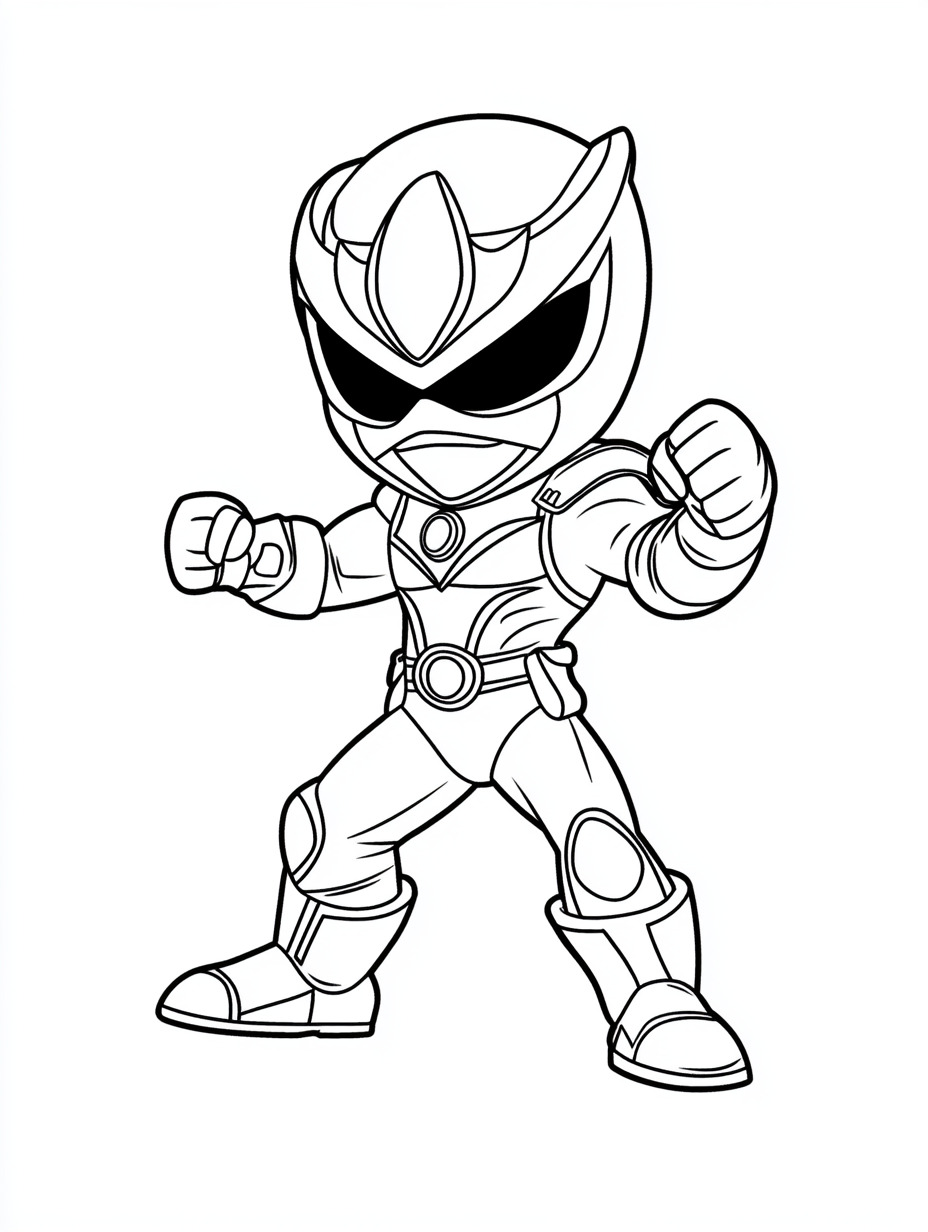 desenho para colorir power rangers dino charge