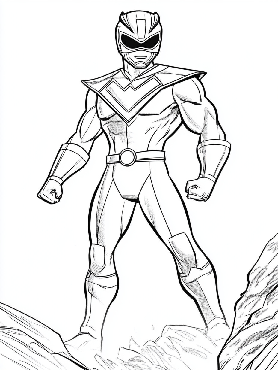 desenho para colorir power rangers dino charge