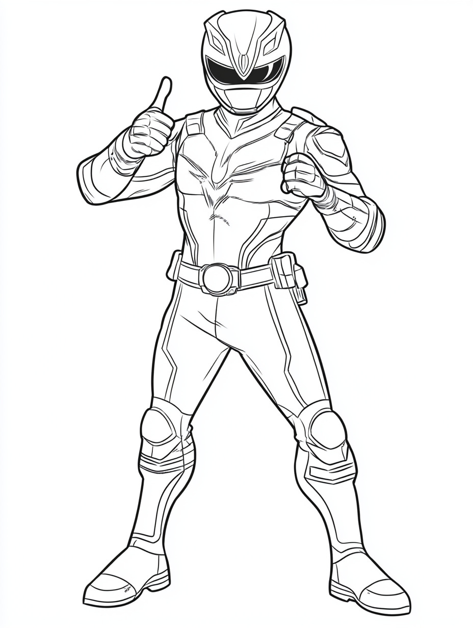 Power Ranger Coloring Pages 13 detailed Power Ranger coloring pages for adults