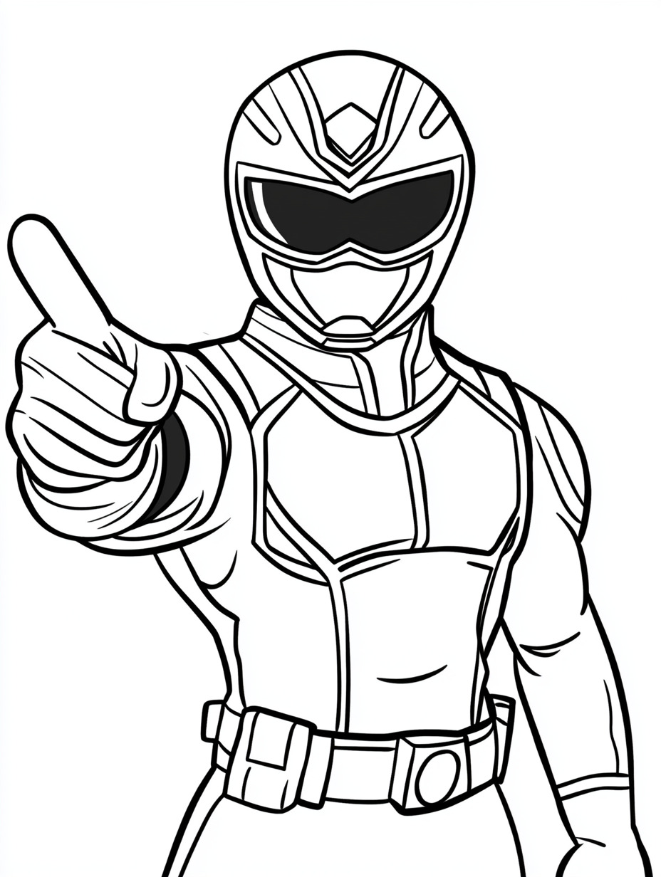 Power Ranger Coloring Pages 12 easy Power Ranger coloring pages