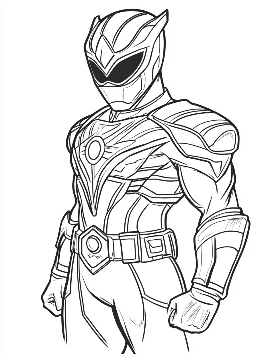 desenho para colorir do power rangers